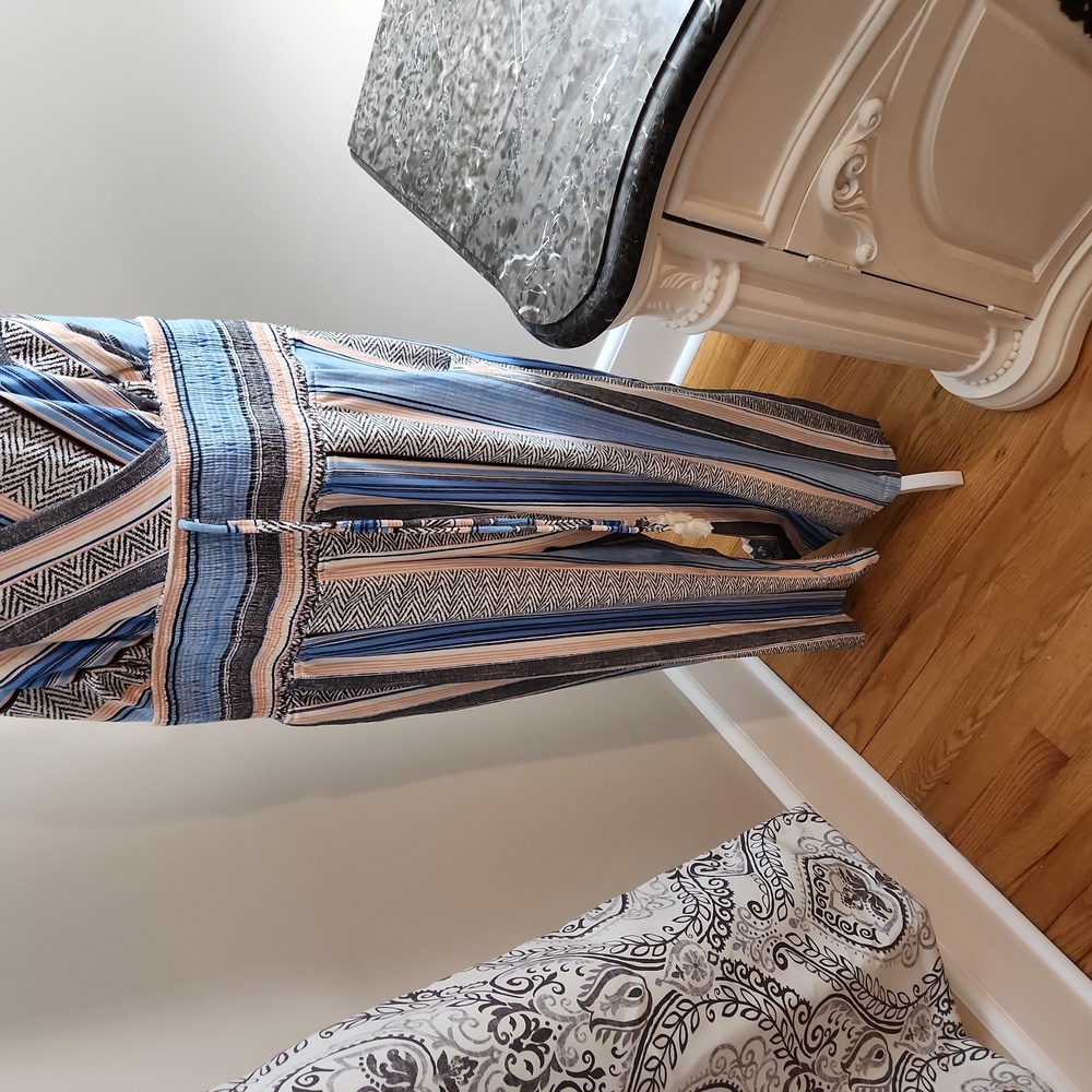 Venus Size 1x Multi Color Aztec Design Halter Tie… - image 3